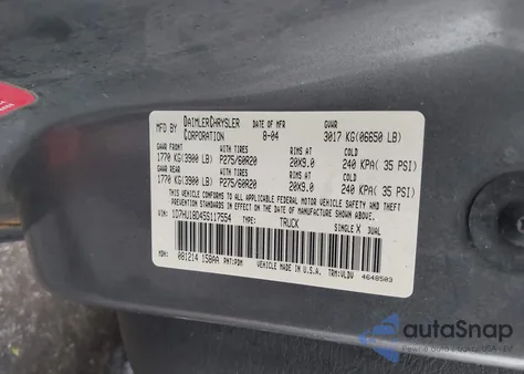 2005 Dodge Ram 1500 Slt/Laramie z USA, uszkodzony, nr VIN 1D7HU18D45S117554